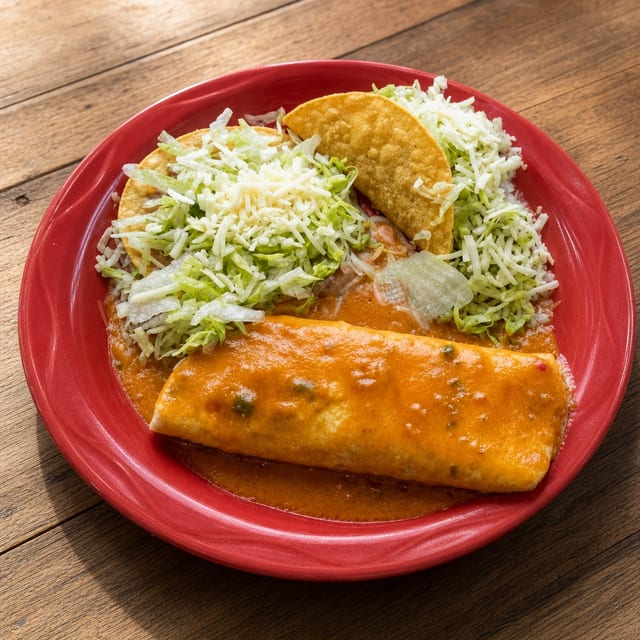 5. Burrito, Beef Taco, Bean Tostada.