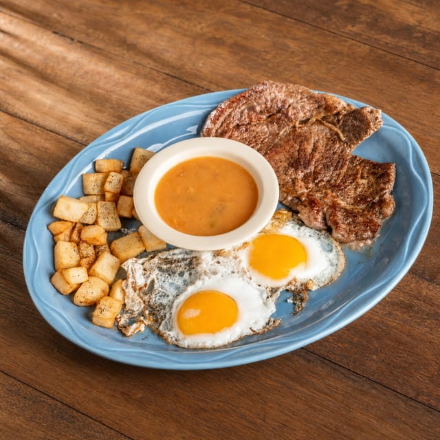 B4. Steak & Eggs.